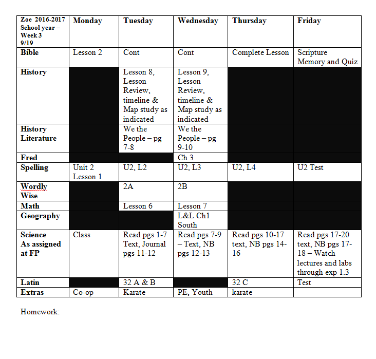 Sample lesson plan